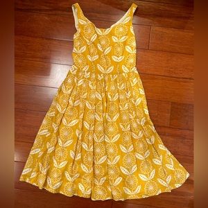 Boden mustard yellow sundress